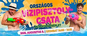 Országos vízipisztolycsata hazai fürdőinkben