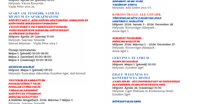 Szarvasi programok 2026 - Események és rendezvények