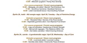 Szaunaprogram Keszthely 2026 - Mindennapi wellness élmények a Helikon Hotelben