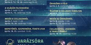 Planetárium Pécs programok 2026