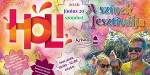 Holi  - A Színek Fesztiválja 2026. Fények, játékok a Krisna-völgyben