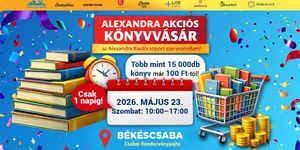 Könyvvásár Békéscsaba 2026 - Szépséghibás és akciós könyvek vására a Rendezvénypajtában