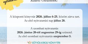 Eötvös Károly Könyvtár programok  2026 Veszprém
