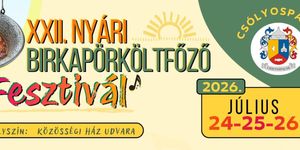 Birkapörköltfőző Fesztivál 2026 Csólyospálos