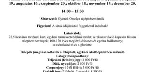 Botanikai séták Fehérvárcsurgó 2026 - Parkséták a Károlyi Kastély történeti kertjében