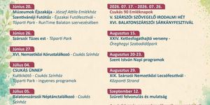 Balatonszárszói programok 2026 - Rendezvények, események