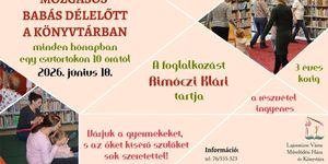 Lajosmizse könyvtár program 2026 - Mozgásos babás délelőtt