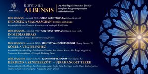 Harmonia Albensis 2026  Székesfehérvár - Nyári templomi koncertsorozat Székesfehérvár templomaiban