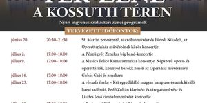Térzene program Budapest 2026