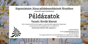 Önismereti csoport 2026 Szeged - Példázatok