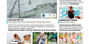 Kovács Pál Művelődési Központ programok 2026 Tiszafüred