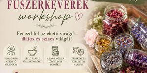 Ehető virágok 2026 - Virágos fűszerkeverék workshop Halmos Mónikával