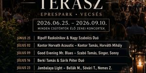Jazz & Blues koncertek 2026 Vecsés - Ingyenes nyáresti élőzenei koncertek az Epresparkban