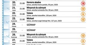 Kertmozi Zalakaros 2026 - Nyári szabadtéri moziműsor