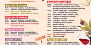 2026. augusztus 20. Siófok - Ünnepi programok, események, rendezvények