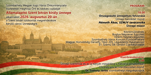 Szent István király Ünnepe Szombathely 2026