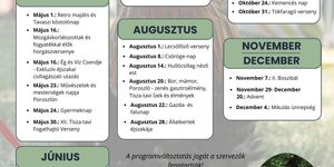 Poroszlói programok 2026 - események, fesztiválok, rendezvények a Tisza-tónál
