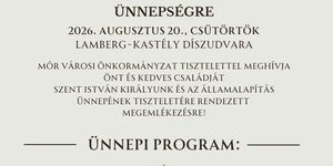 Városi ünnepség Mór 2026 - Szent István Napja