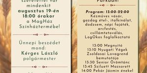 2026. Augusztus 20 Maglód - Államalapító Szent István király és az új kenyér ünnepe