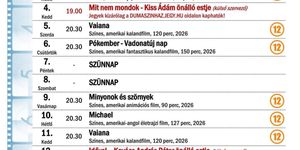 Kertmozi Zalakaros 2026 - Nyári szabadtéri moziműsor