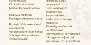 Grill étel terasz Tata 2026 -  A'la carte és svédasztalos grill vacsora a Kristályi Imperial Hotel Barokk udvarán