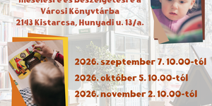 Baba-Mama Klub Kistarcsa 2026 - Mondókázás, mesélés és beszélgetés a Városi Könyvtárban