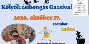Lajosmizse könyvtár program 2026 - Kölyök zsibongás Gazsival