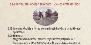 Városi ünnepség Mór 2026 - Megemlékezés az 1956-os forradalom és szabadságharc tiszteletére