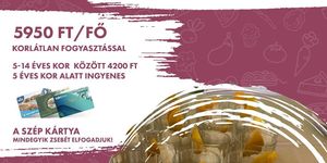 Svédasztalos ebéd Győr mellett minden vasárnap korlátlan fogyasztással