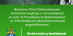 2026. október 23. Kistarcsa -  Ünnepi megemlékezés