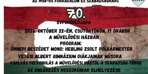 2026. október 23. Alsóörs - Megemlékezés az 1956-os forradalom és szabadságharc évfordulóján