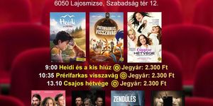 Lajosmizse Mozi 2026 - Filmvetítések a Művelődési Házban
