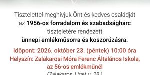2026. október 23. Zalakaros - Ünnepi programok