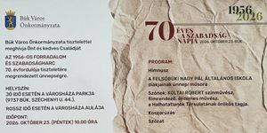 2026. október 23. Bük - Ünnepség az 1956-os forradalom és szabadságharc tiszteletére
