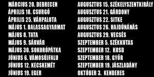 Kárpátia koncertek 2026 - Időpontok és helyszínek  