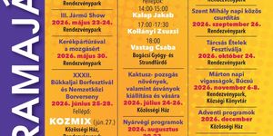 Bogácsi programok 2026 - Rendezvények, események