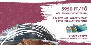 Svédasztalos ebéd Győr mellett minden vasárnap korlátlan fogyasztással