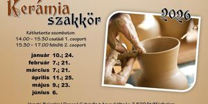 Kerámia szakkör havonta két szombaton a lajosmizsei Művelődési Házban