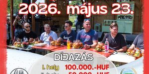 Evő verseny Hegymagas 2026 - Burger futam gyorsasági evő verseny a Piactéren