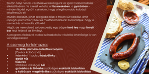 Csabai Kolbászkaland 2026. Készítsd el saját kezűleg az igazi Csabai Kolbászt!