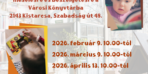Baba-Mama Klub Kistarcsa 2026 - Mondókázás, mesélés és beszélgetés a Városi Könyvtárban
