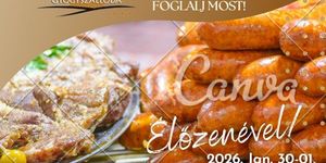 Disznótoros hétvége Mezőkövesd 2026. Élőzenés svédasztalos disznótoros lakomával várjuk